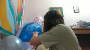 Надувание шариков (мяча и перчатки) и терапия с ведущей Дарьей Кожановой