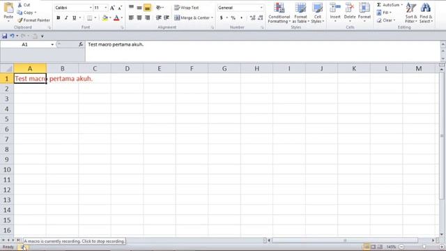 excel vba tutorial - 01 pengenalan dan record macro pada excel смотреть онлайн