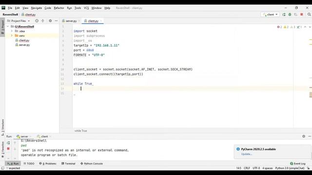 Socket Programing 5 - Basic Reverse Shell (عربي) смотреть онлайн