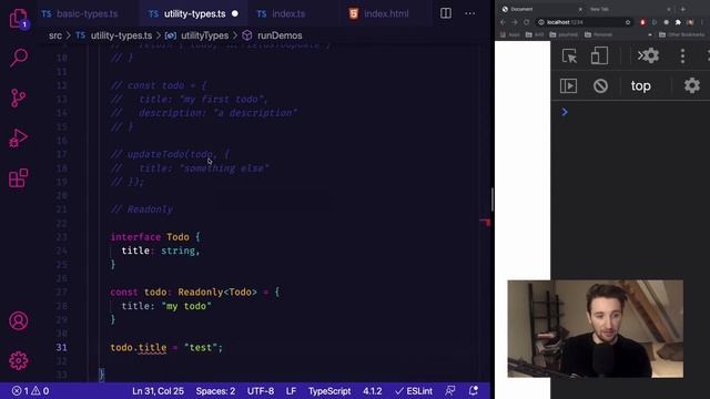 TypeScript Basics - #10 - Utility Types смотреть онлайн