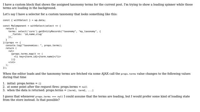 Wordpress: Get loading state of wp data selector смотреть онлайн