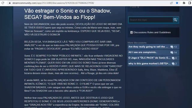 RAGE / Sonic x Shadow Generations "LGB...+" É O "CARALH@!!!" смотреть онлайн
