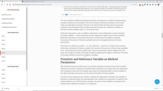 25. Java Helsinki Uni MOOC programming 1 part 5! Primitive and reference variables смотреть онлайн