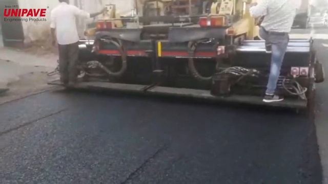 Unipave ASP-075 Sensor Paver Working At City Area Video
