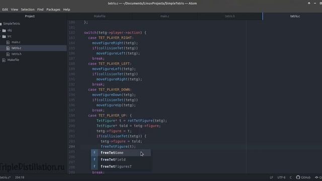 Tetris с нуля на языке C смотреть онлайн