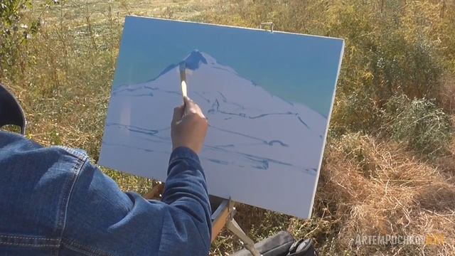 Пленэр. Художник Артём Пучков. Арарат.Армения. смотреть онлайн