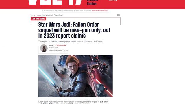 Star Wars: Jedi Fallen Order 2's Title revealed! смотреть онлайн