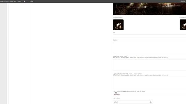 Thumbnail Scroller (WordPress Plugin) - How do I add a link to a thumbnail? смотреть онлайн
