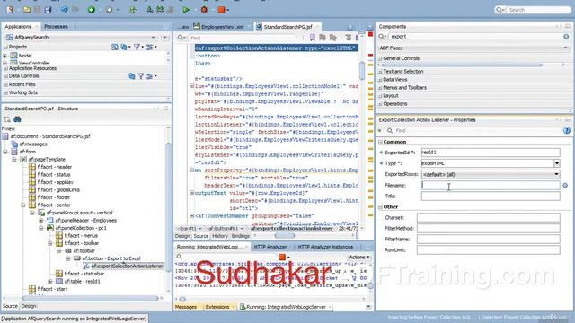 Export to excel and CSV from ADF Table Oracle ADF 12C for Beginners смотреть онлайн