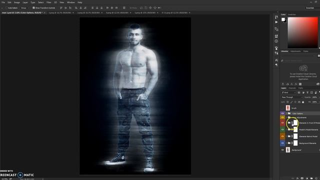 Space Trip Photoshop Action - Hologram Effect Creator Action Tutorial смотреть онлайн