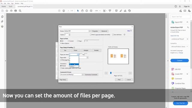 Printing Multiple PDF Pages Per Sheet Using Adobe Acrobat Reader