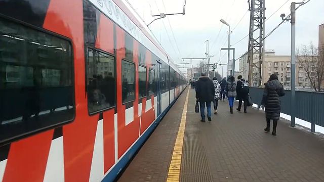 ЭГ2ТВ-010 и ЭГ2ТВ-019 Иволга ЦППК Перекраска МЦД На станции Дмитровская смотреть онлайн