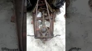 Косилка для ботвы из моста  ваз