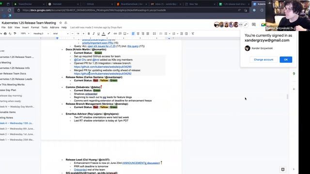(1.25) Kubernetes Release Team Meeting for 20220615 смотреть онлайн