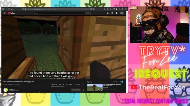 NO0B minecraft first reACT DREAM this cursed Minecraft video will trigger you... смотреть онлайн