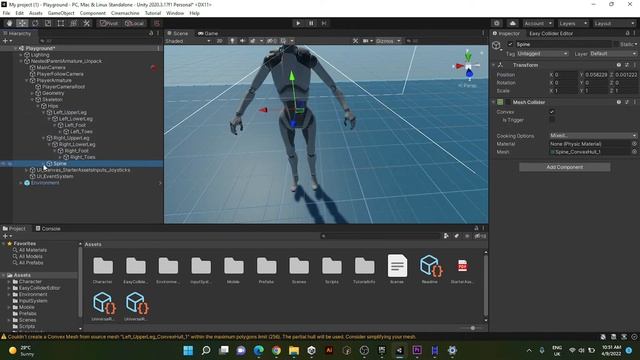 How to Add Skinned Mesh Collider In Unity смотреть онлайн
