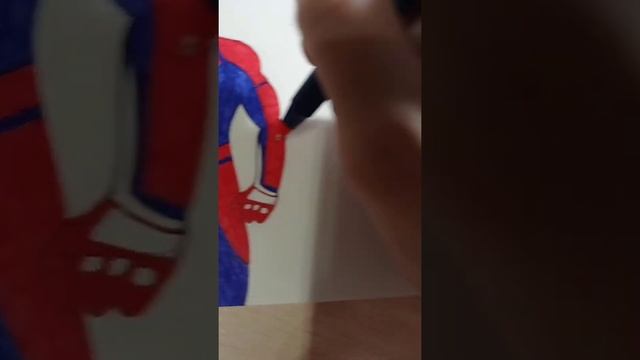 Я нарисовал человека паука из PS 4 смотреть онлайн