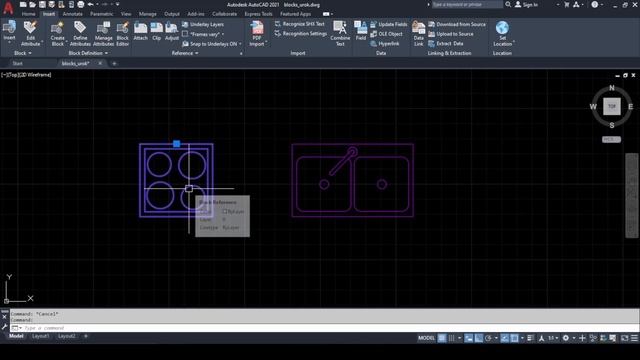 Създаване на блокове в AutoCAD смотреть онлайн