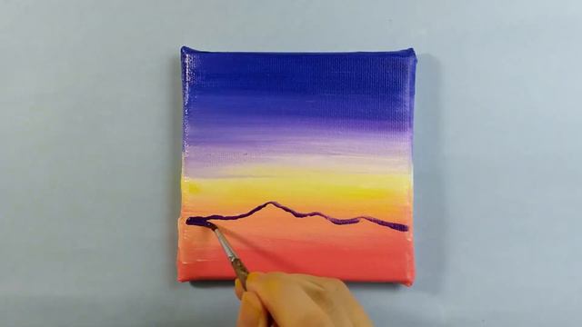 Desert Painting / Cactus Painting /mini canvas acrylic painting #applleart n18 смотреть онлайн