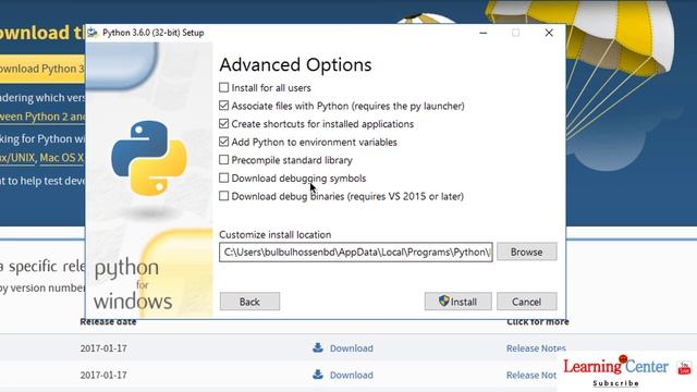 How to Python 3.6 installing and Create First Program and Run| Windows 10 | Learning Center | 2017 смотреть онлайн