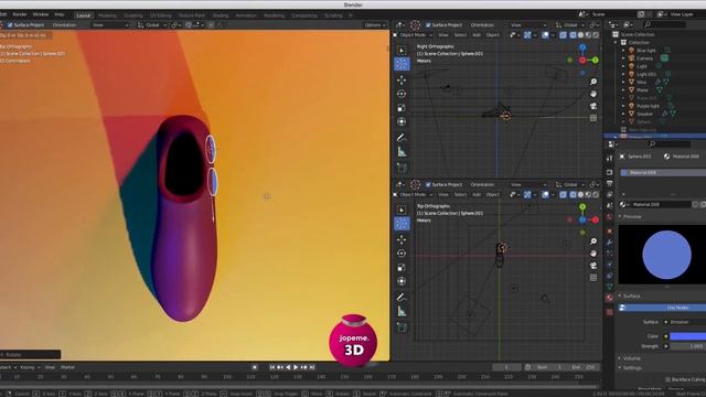 Creating an imaginary Nike sneaker in Blender 2 92 (timelapse) смотреть онлайн