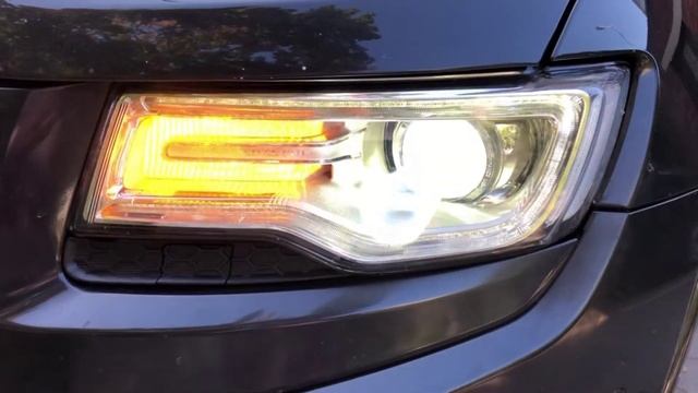 Замена биксеноновых на билед линзы в фарах Jeep Grand Cherokee 2015 в СПб смотреть онлайн