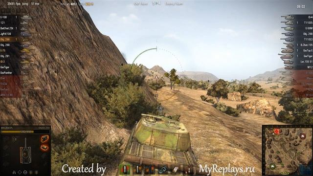 WOT: El Hallouf - Object 268 - 3 frags смотреть онлайн