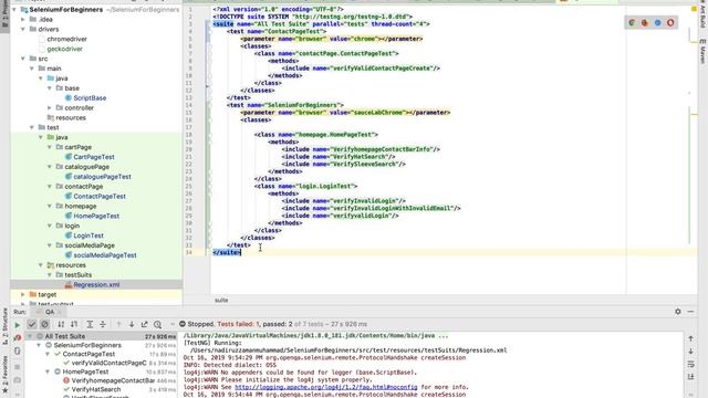 How to run Selenium parallel browser test | Selenium for Beginners with Advance technology :Part-15 смотреть онлайн