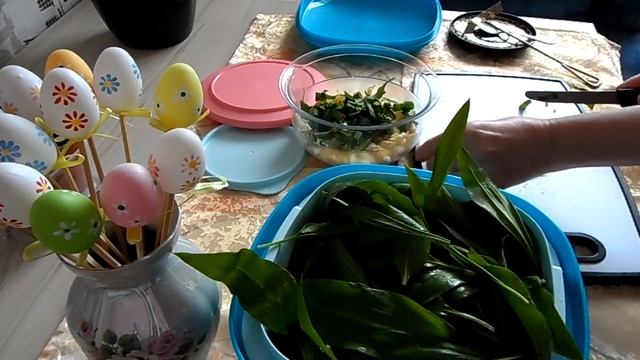 Салат из черемши (медвежий лук) делаем в салатнице от Tupperware. Черемша используется в медицине. смотреть онлайн