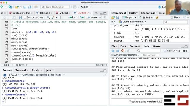 LR1.2 Some built-in functions in R смотреть онлайн
