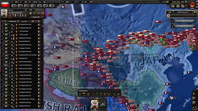Hearts of Iron 4 Timelapse Non-Aligned Poland vs Germany, Soviet Union and Japan #2 смотреть онлайн