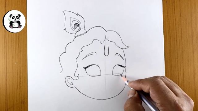 Cute bal krishna pencil drawing | lords krishna ji смотреть онлайн