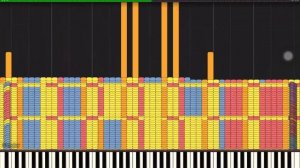 [Noise challenge / Art MIDI] Tetris Blocks Arts 4 - Legit Run In Synthesia
