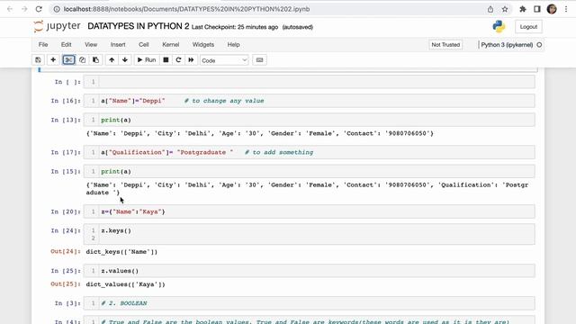 2. DICTIONARY, BOOLEAN, SET (Datatypes in Python) смотреть онлайн