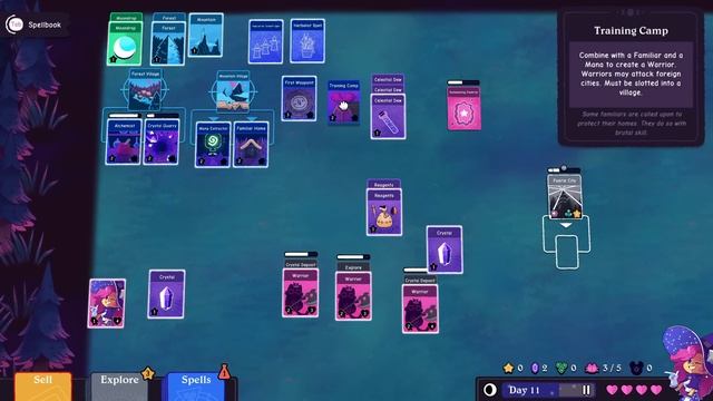 AWESOME Occult Card Survival Roguelike!! | Let's Try WitchHand смотреть онлайн