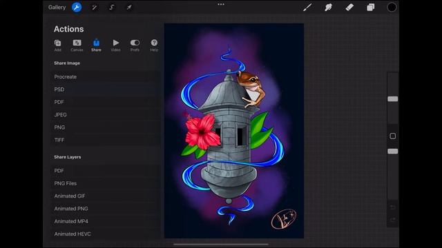 Exporting Procreate to Photoshop with Layers смотреть онлайн