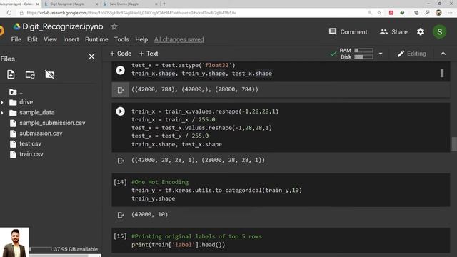 Digit Recognizer Kaggle Challenge (Test Accuracy: 99.275%) смотреть онлайн