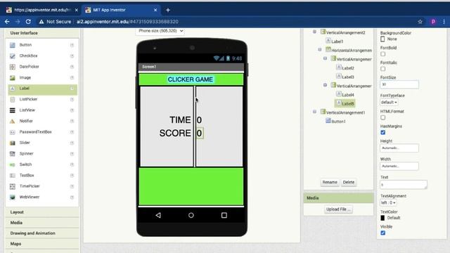 MIT APP INVENTOR TUTORIAL- 1 CLICKER GAME (PART-1 DESIGN) #mitappinventor смотреть онлайн