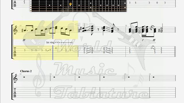 Creedence Clearwater Revival Lookin ' Out My Back Door GUITAR 1 TAB смотреть онлайн