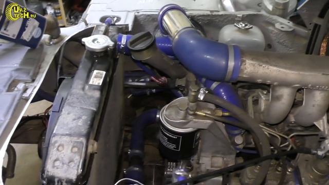 УазТех: Установка Om601, 2.3л., на УАЗ-3909, (ФЕРМЕР), ЧАСТЬ 2