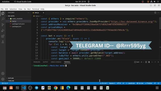 AUTO withdraw bot BSC NETWORK ..(WEB3) смотреть онлайн