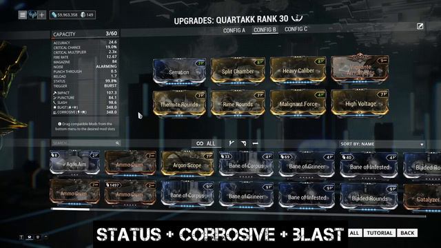 Warframe Quartakk - Status Build (2 forma) смотреть онлайн