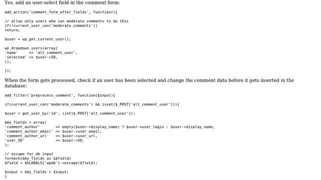 Wordpress: Post comment as different user than logged in (2 Solutions!!) смотреть онлайн