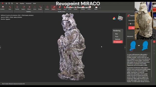 Revopoint MIRACO 3D Scanning Showcase - Wise Man Statue - shown in RevoScan5 смотреть онлайн