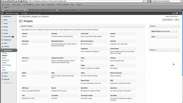 Erika Gentry Education: Adding Social Networking Buttons to Wordpress смотреть онлайн