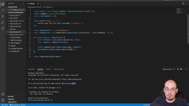 SLASH COMMAND HANDLER DISCORD || V14 | #2 [Nederlands/Dutch] смотреть онлайн