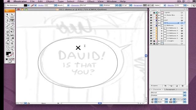 Scott McCloud: Lettering Comics in Illustrator (2 of 2) смотреть онлайн