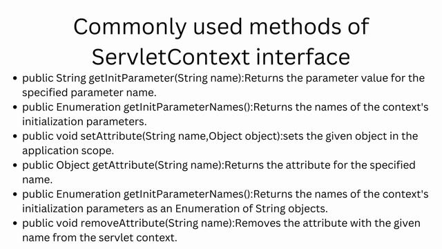 How to use Servlet Context смотреть онлайн