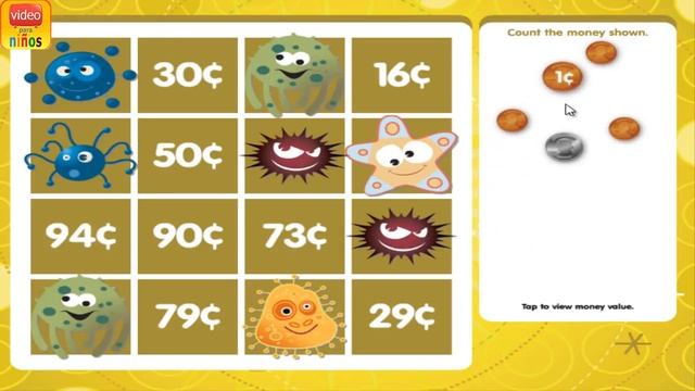 Money BINGO - Practice counting money Game Kids смотреть онлайн
