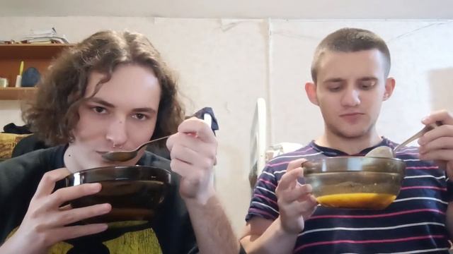 Пробуем гороховый суп!!!